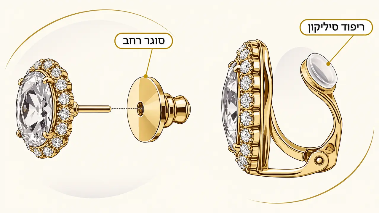למה עגילי וינטג' מרגישים לפעמים כבדים על האוזן?